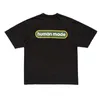 Sommerbrief Print T-Shirt Männer Frauen Vintage Schwarz weiß T-Shirt Top High Street Baumwoll-T-Shirt