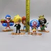 Caja ciega anime One Piece Box Blind Box Box Figura Juguetes Al por mayor Luffy Sanji Nami Usopp Chopper Franky Brook Nico Robin Ornament T240506