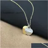 Pendant Necklaces Crystal Jewelry Gold Necklace Sier Chain Custom Cuban Womens Charms Men Moissanite Plated Chrome Heart Chains Wome Dhddy