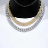 Pingente personalizado de luxo gelado vvs 14mm arco moissanite diamante cuba link Chain Hip Hop com GRA Certificação