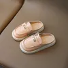 Slipperflickor tofflor 2024 sommar ny liten flicka baotou prinsessor skor inomhus anti slip bär cool hemma och utanför H240507