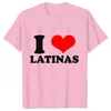 T-shirts pour hommes T-shirt pour hommes I Love Latinas Men Tops Vêtements décontractés