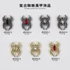 10PCS Luxury Alloy 3D Spider Nail Art Charms Rhinestones Jewelry Accessory Parts For Halloween Nail Decoration Manicure Supplies 240506