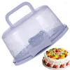 Opslagflessen cake veilig transportdoos keuken huis feest bakkerij handheld pakket container stand deksel dekselhandgreep groenten groenten
