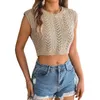 Tank da donna Donne Summer Casual Vacazioni Tops femminile maglietta a maglia di moda da ragazza sexy snow out lady's glet