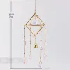 زخارف Suncatcher Crystal الرياح تتناغم الجدار الماسك شمس معلقة للنافذة حديقة الديكور بوهو ديكور المنزل غرفة المعيشة هدية عيد الميلاد