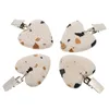 Tableau de table 4 PCS coeur nappe pendante marbre poids de camping décorations de bureau pince terrazzo fête en acier inoxydable