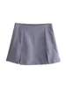 Women's Shorts GAL 2024 Summer Colorful Double Split Women A Line Skirts Zipper High Waist Casual Female Short Pants Y2K