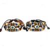 Bead eefs Multilayer Charm Bracelets Hand Made Turkish Evil Eye Bracelets Braided Adjustable Leather Fashion Vintage Men Jewelry For W