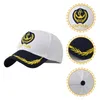 Ball Caps Captains Hat Black Baseball Creative Sun Shade Cotton Unisexe