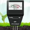 2 In 1 Boden -pH -Fertilitätsmessgerät mit 3 Sonden Boden pH -Prüfer Anlagen Fruchtbarer Maß für den Garten