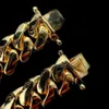 Jóias de joias de narcótico 14 mm de hiphop liga de cobre Chain de ligação cubana gelada em toda a cadeia de links cubanos de venda