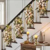 Noel Süslemeleri Çelengi ön kapı pencere merdivenleri çelenkler 16 inç merdiven g Trim Tatil Dekorasyon Damlası Ev Bahçesi F DHVLJ