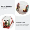 Candlers 1pc Christmas House House House Candlestick Ornement Gift Ornement