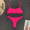 Dameszwemkleding 2024 Verkopen High Taille Swimsuit Sexy Swim Bikini Women Ruffle Vintage Bandeau Set Bathing Swimming Suits