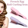 Ferros de curling 220V Mini portátil French Curly Iron fofo Cabelo grande aquecimento rápido onda do curador I3O3 Q240506