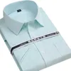 Camisas de vestir para hombres Summer cortocircuito de cuello cuadrado Regular de gran tamaño S a 8xl Solid Plain/sarwill Formal Business Men Camisetas D240507