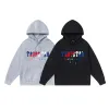 Trapstar men's sportswear embroidered rainbow hooded women's embroidered plush letter decoration thick men's sportswear Trapstar jacket