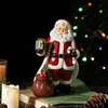 Saakar żywica Santa Claus Statua Miniaturowa kolekcja postaci rzemieślnicza domowa salon Dectop Decor Figurines Micro Model 240427