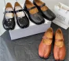Tabi ballerina luxe ontwerper klassieke casual schoenen ballet flat schoenen enkel schoenen lamslederen top fabriek