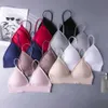 Bras transpirable Bonless Triangle Cup Sports Sports Sports Deep V Bralettes Fitness Yoga Top Womens Cropl2405