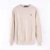 Herrkassemärke Luxury Shift Sweater Oneck Pullover Stickad brev broderad ull Autumn och vinter varm topp high-end tröjor