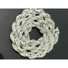 Colar de luxo de luxo personalizado Hip Hop Iced Out Chains for Men 15mm VVS Moissanite para homens Sterling Silver 925 Chain de corda