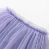 Tutu Dress Little Maven 2024 Baby Girls New Falda Solid Purple Pretty Children Cloth Tutu Falda para niños infantiles para niños D240507