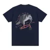 Men's T-Shirts Fun Raccoon Riding Bike Moe T-shirt Mens Casual Vintage Cartoon T-shirt Summer Cotton Humorous Short sleeved T-shirt TopL2405