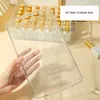 Boîtes de rangement Bacs Chunshu Boîte de rangement en acrylique Tool à ongles UV Dessin polonais Transparent Organisateur cosmétique de bureau Handle 1P Q240506