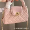 Designer Bag Channelism Celinism Miuimiui Spring Summer Popular Pearl Pink Diamond Grid Oil Wax Skin Hud Handheld Cute Lipstick Mini Tote Bag Cross Body Bag