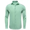 Heren-jurts HI-TIE GEWELDIGE SILF SILD HENS SHIRTS SHIRTS LANG SLE RAPEL TRAND SPREEK SHIRE BRUIDE BEDRIJFSVAARDING BLAUWE MINT PERK PERK PAAR GROEN GREE GREEN D240507