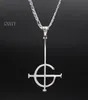 Mens sieraden Punk Roker Ghost BC Naamloze Ghoul ketting Roestvrij staal mannen 3550 mm Hanger Merch Logo Symbool Sieraden9546176