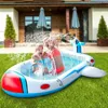 Outdoor Fountain Toys Sprinkler Splash Water Familie Interactieve honden opblaasbaar zwembad Spray Pad 240506