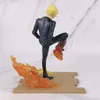 Actie speelgoedcijfers Nieuw 17 cm één stuk anime figuur roronoa zoro sanji actiefiguur pvc collectie cartoon model poppen cadeau speelgoed decoratie