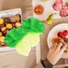 Декоративные цветы 3 шт -симуляция пищевых овощей орнамент Реалистичный лист декоры реквизит кухня искусственный фальшивый салат