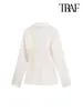 Women's Blouses -Soft Shirts With Ties For Women Lapel Collar Long Sleeves Female Chic Tops Sexy Fashion