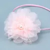 Accessoires de cheveux Fashion Lace Flower Bandons filles perle cerce d'enfants