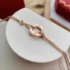 Nuove collane di design classico collana rotonda in oro anello circolare di anello circolare semplice e lussuosa catena di colletto con cano