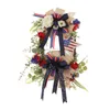 Figurine decorative American Indipendence Day Simulation Garland Porta appesa Finestra Decorazione di Finestra Piccole ghirlande per interno