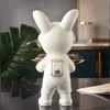 Objets décoratifs Figurines Nordic Rabbit Rabbit Key Trayrs pour le salon Sculpture de figurine Animal Home Table basse de rangement Snack State Accessoires T240