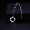Nuevos collares clásicos de diseño Ringo de ring de platino Orden de joyería con collares originales