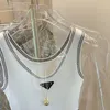 Dames tanktop designer vrouw casual vrouwen zomer mode puur katoenen gebreide vest kleding