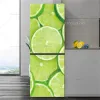 Stickers Customizable Size Refrigerator Sticker Colorful Fruit Poster Wall Sticker 3D Mural PVC Waterproof Kitchen Refrigerator Sticker