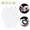 Gloves White Cotton Work Gloves Protective Dry Hands Handling Film SPA Mittens Ceremonial High Stretch Glove Household Cleaning Tools