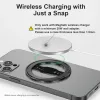 Stands EWA Compatible with MagSafe Wireless Charging Phone Grip Stand with Silicone Finger Strap Removable Magnetic Ring Holder