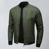 Jackets masculinos Men Men Lightweight Casal elegante Jaqueta de colarinho com zíper bolsos de fechamento Spring casual para queda macia