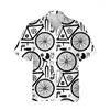 Chemises décontractées pour hommes chemises hawaïennes 3d Funny Bicycle Imprimement de la plage de la plage de la plage à manches courtes surdimensionnées