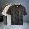 2024 T-shirt à manches courtes de nouveau Summer pour hommes Hong Kong Brand imprimé de coton polyvalent