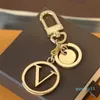 Fashion Brand Letter Designer Keychains Metal Keychain Womens Bag Charm Pendant Auto Parts Car Key Chain